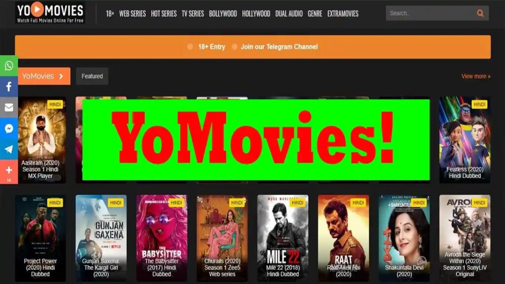YoMovies(2022) – Watch Bollywood, Hollywood movies & Web Series