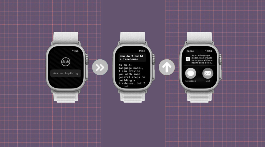 Using WatchGPT App for Apple Watch